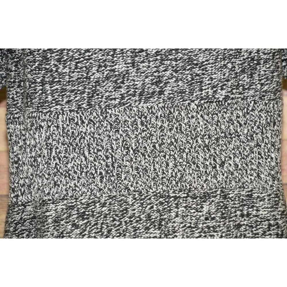 Kenneth Cole Reaction Gray Heathered Ladies XL Short Sleeve Cardigan Chunky Knit